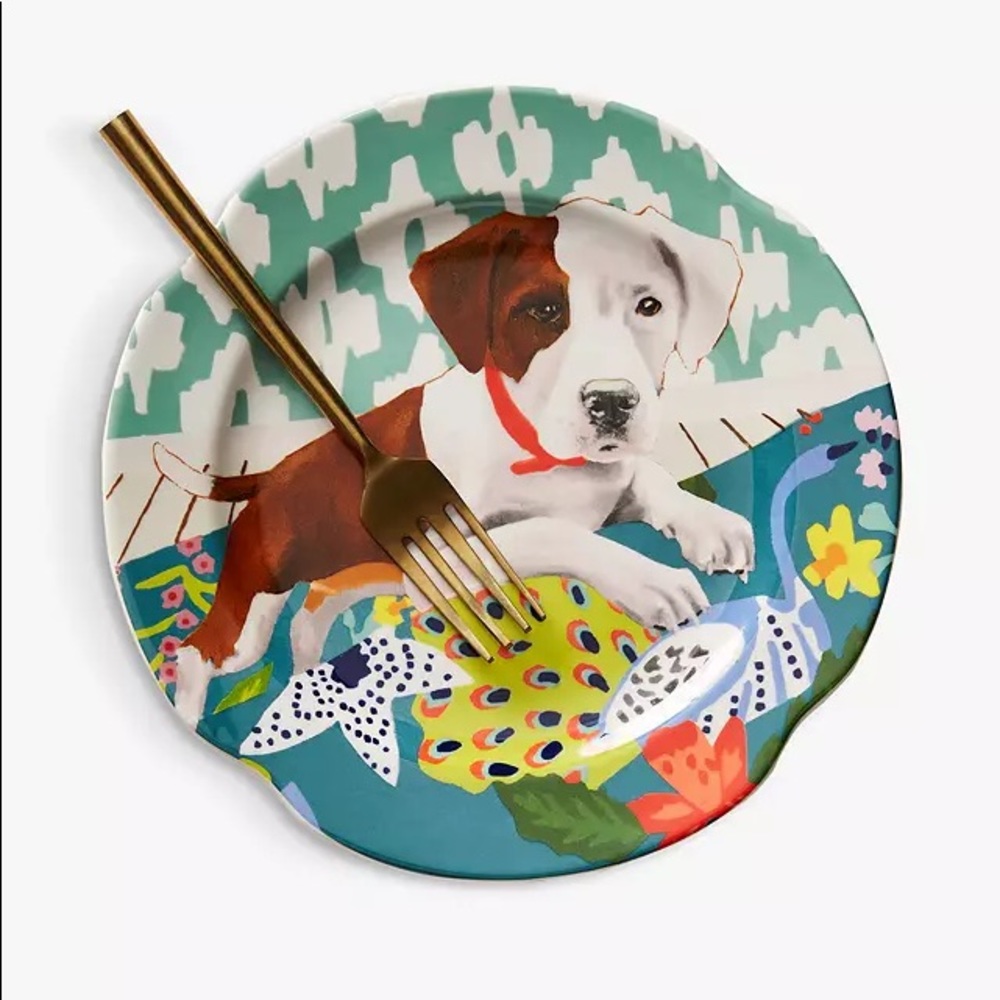 Anthropologie Jay McClellan “Mae Flowers” Plate